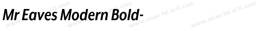 Mr Eaves Modern Bold字体转换